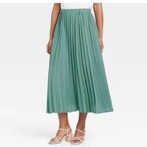 A New Day Sage Green Midi Skirt Size L